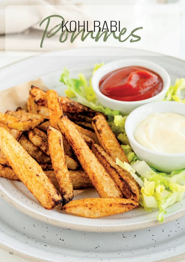 Kohlrabi-Pommes aus LowCarbBenni meets Heißluftfritteusen Teil 1