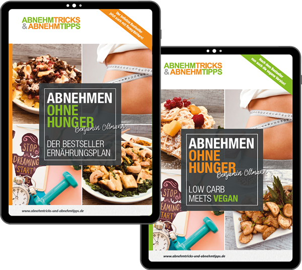 Der Bestseller Ernährungsplan eBook und der vegane Ernährungsplan eBook bieten Dir: