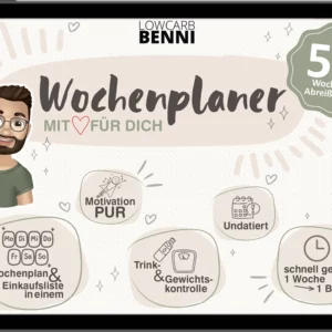 LowCarbBennis Wochenplaner (digital/druckbar)